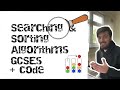 Sorting and Searching Algorithms + Code for GCSE Computer Science