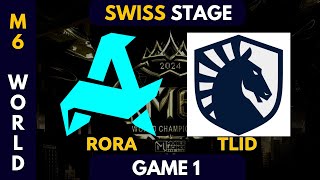 Aurora Gaming vs Team Liquid ID Game 1 (BO3) | M6 World Championship | Swiss Stage DAY 6