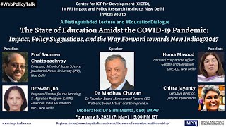 IMPRI Distinguished Lecture by Madhav Chavan on The State of Education Amidst the COVID-19 Pandemic
