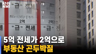 5억 전세가 2억에.. 끝없는 추락