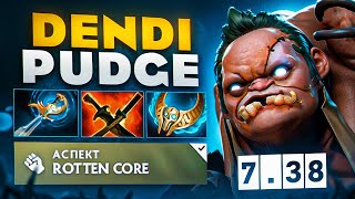 ДЕНДИ НА НОВОМ ПУДЖЕ В 7.38 ПАТЧЕ🔥❘ Dendi Pudge 7.38