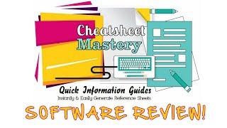 Cheatsheet Mastery Review Cheatsheet Creator Software Demo