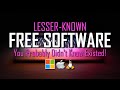 10 Free Software You Probably Didn't Know Existed!