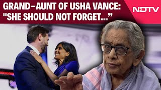 Usha Chilukuri | Grand-Aunt Of Usha Vance, Wife Of JD Vance: \