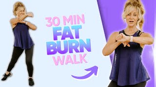 30 Min FAT BURN Walking workout | Intense Full Body Fat Burn at Home!