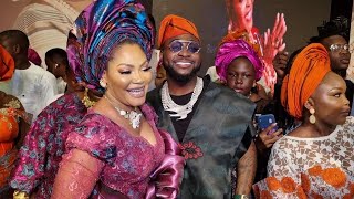 DAVIDO, OBA SAHEED AND OLORI SEKINAT ELEGUSHI AT OLORI SINOTU ELEGUSHI'S 70TH BIRTHDAY PARTY