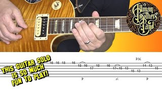 Allman Brothers - Ramblin' Man - guitar lesson (solo) with tabs! ✌🤠🎸