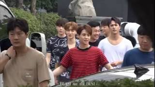 [Fancam] BEAST/비스트 160724 - Leaving (Inkigayo goodbye stage, feat. The Great Dongni ♥)