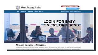 Allstate Corporate Services: Login Demonstration