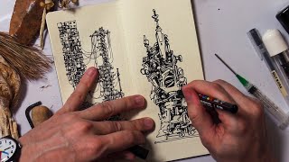 Drawing with Peter: Gathering Inspo, Trying out a Cool Pen, and Just Scribbling Away!