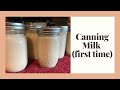 Canning Milk for the first time | How to can milk | Food Preservation | @Homestead Where You Are