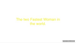 Florence Griffith Joyner and Elaine Thompson Herah ￼#womenempowerment