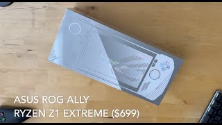 ROG Ally Z1 Extreme Unboxing + Setup + Steam