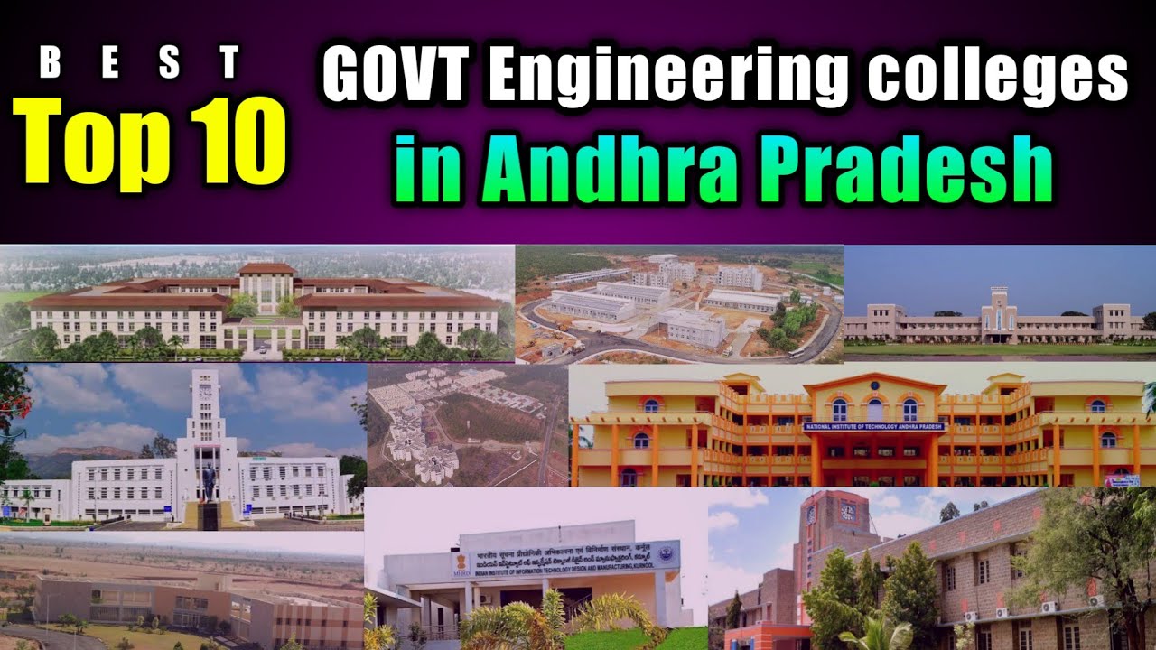 Top 10 Government Engineering Colleges In Andhra Pradesh 2023 | B.tech ...