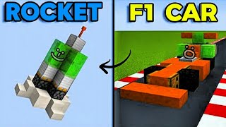 Easy 5+ Simple Redstone Vehicles Build Hacks \u0026 Tricks You Must Build In Your World 😁!!!!