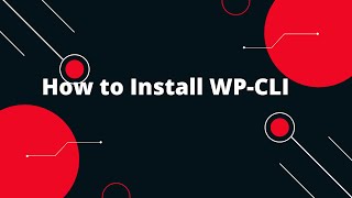 sudo: wp: command not found | How to Install WP-CLI
