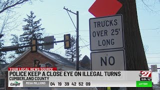 Mechanicsburg police keeping a close eye on tractor-trailer drivers and illegal turns