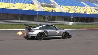 1200HP 9ff Porsche 997 Turbo shooting flames! | Crazy Accelerations \u0026 Fly By's !