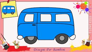 Disegni di autobus FACILI per bambini | Come disegnare un autobus 4