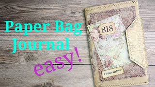 How to make a paper bag Junk Journal. Beginner Friendly #junkjournal #junkjournalideas #papercrafts