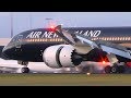 ALL Air New Zealand ALL BLACK Coloured Planes at Melbourne Airport!