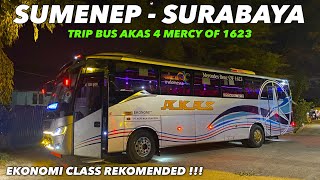 Mercedes Benz Of 1623 Ternyaman !! | Trip Naik Bus Akas 4 Madura Sumenep - Surabaya