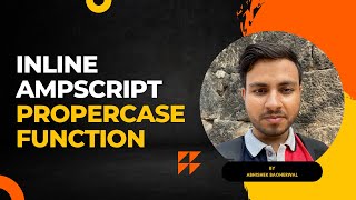 Inline Ampscript - ProperCase Function