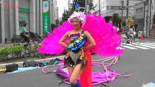 亀戸大道芸・鷹島姫乃さん・2016年6月19日。