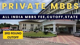 Low price private madical college in india || 3rd round cutoff || NEET 2025 || all state cutoff ||