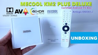 🔥MECOOL KM2 Plus Deluxe 4K Netflix Certified Android TV Box with Dolby Vision & Atmos Unboxing