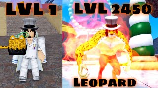 Becoming Rob Lucci ( Leopard ) In Blox Fruits