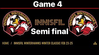 February 25,2024, Thunder U11  Semifinal Game  INNISFIL Winter-hawks #tournament  #innisfil