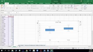 Excel - Side-by-side Boxplot and Mean and SD for Subgroups