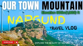 Our Town Mountain 🏔️ Elevation 605m (1,985) ft #nargund / Beutiful View of City