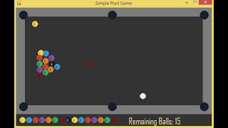 Simple Pool Game using Python