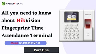 Hikvision Fingerprint Time Attendance Terminal | Technical specifications and keypad