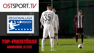 TOP-FREISTÖSSE Hinrunde 2021/22 | Regionalliga Nordost | OSTSPORT.TV