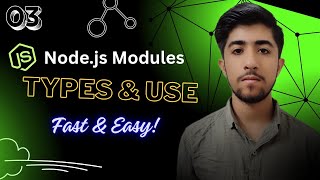 📦 Node.js Modules Explained – Types & Practical Use for Beginners 🚀 | #NodeJS, #NodeJSModules
