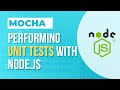 UNIT TESTS: Using MOCHA for defining and running unit tests from node.js - MongoDb Example