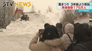 「もったいない」大雪像を取り壊し　さっぽろ雪まつり閉幕　来場者数は１７５万人