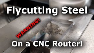 DIY CNC - BAP400 as a fly cutter with 1 CBN insert, carbon steel