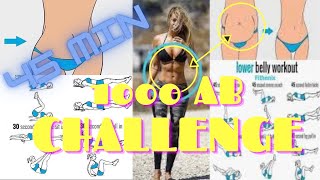1000 REPS TARGET LOWER BELLY POOCH l AB WORKOUT CHALLENGE l Fat Workout FOR BELLY