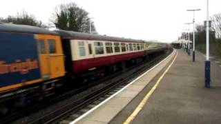 73208 \u0026 73206 \u0026 73212 with The Purbeck Conqueror passes Basingstoke 27/3/10