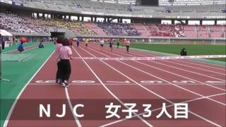 ㉖NJC　ＮＳＧ大運動会　女子１００メートル走　３人目