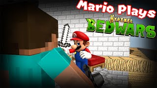 Mario Plays FV: Minecraft Hypixel Bedwars