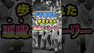 甲子園球児が歩まされた「悪魔のストーリー」に関する雑学　#野球 #高校野球 #甲子園