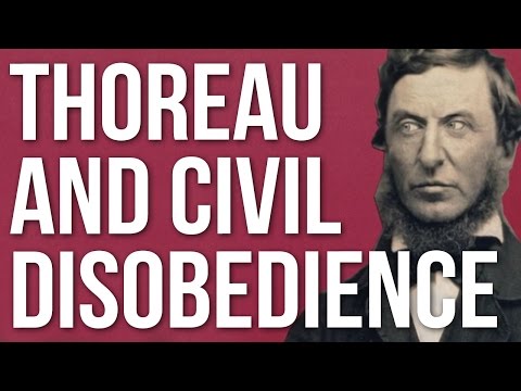 What did Henry David Thoreau mean by civil disobedience?