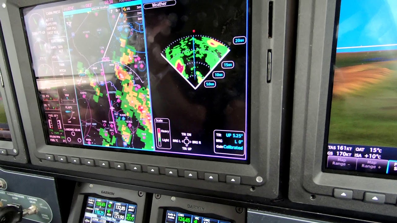 The Piper M600 G3000 Panel Comparing Nexrad With Radar Youtube