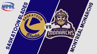 Minecraft Hockey: Round 1, Game 2 - Saskatoon Blades @ Montreal Monarchs - 2/20/21  - NAMHL S2