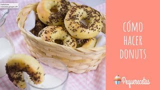 DONUTS CASEROS | RECETA FÁCIL | PEQUERECETAS